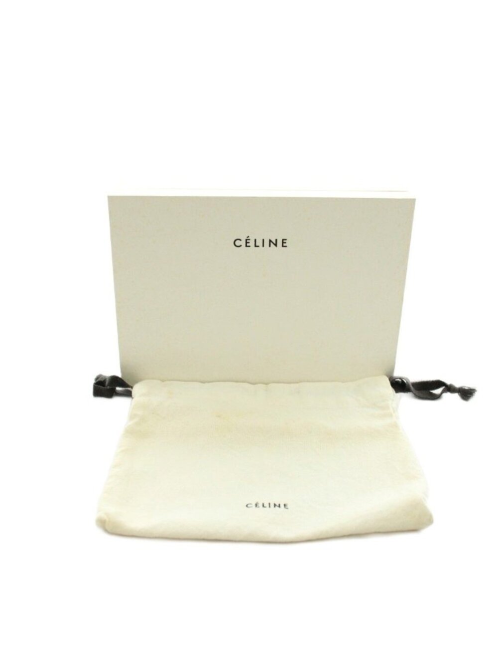 Celine Wallet Zip Around Coin Purse Leather Beige - Picture 8 of 8